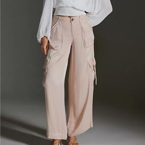 Anthropologie Light Pink Cargo Pants